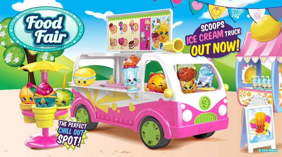 shopkins scoops ice cream truck playset